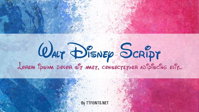 Walt Disney Script example